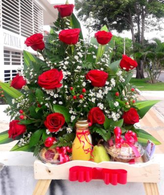 Desayuno rosas y rosas