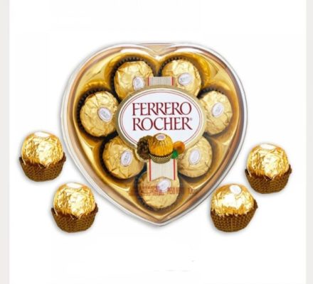 Ferrero rocher corazón